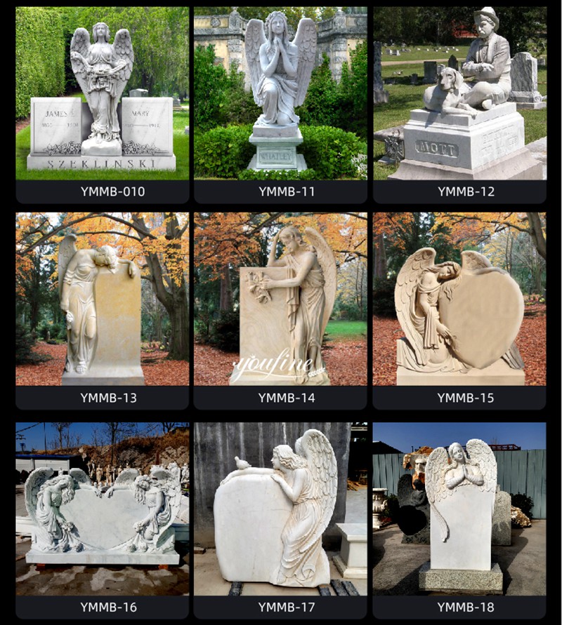 more Angel Headstones