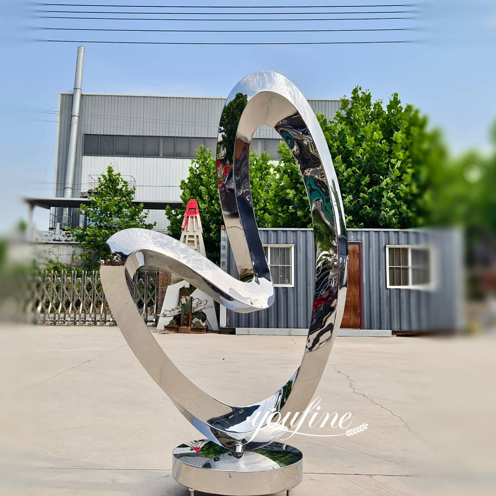silver metal sculpture at YouFine Factory