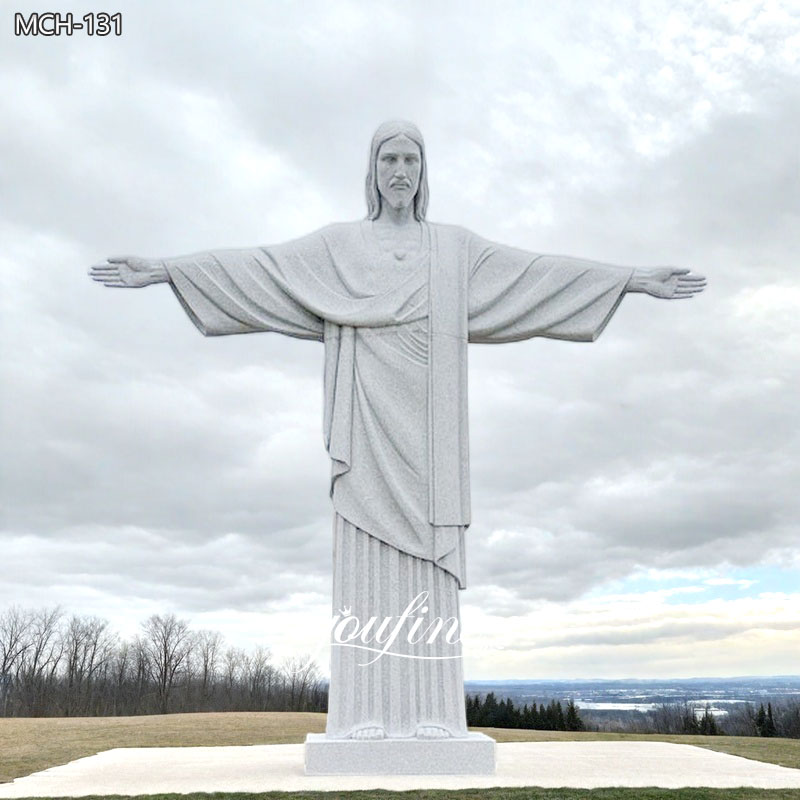 6 feet Marble Christ the Redeemer Statue for church