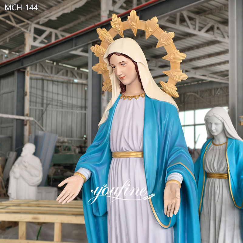 7 Feet Painted Mary Statue