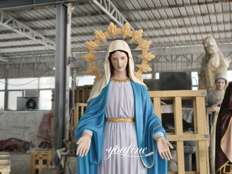 7 Feet Painted Mary virgin statue