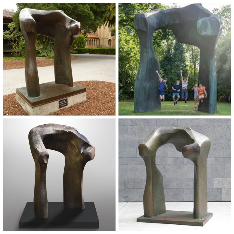Large Henry Moore Abstract Arch Torso Sculpture