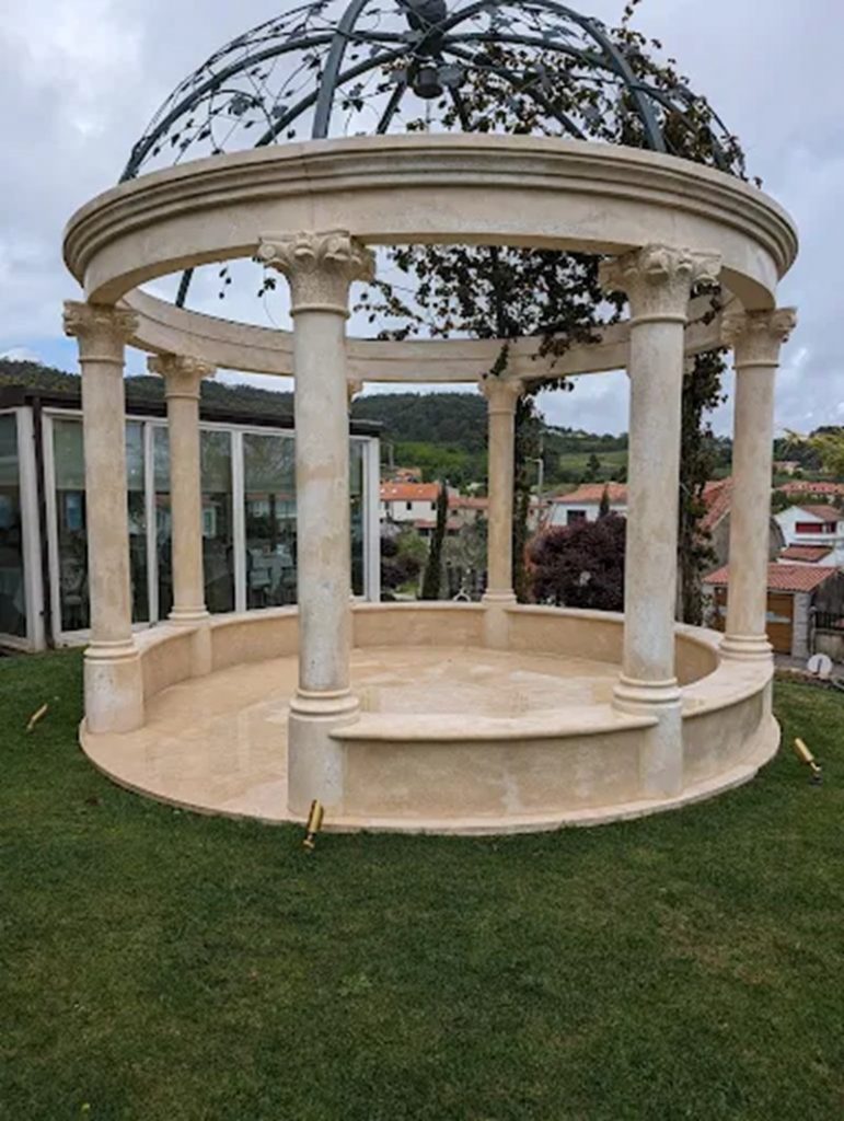 Egyptian Beige Marble Gazebo for Spain (1)