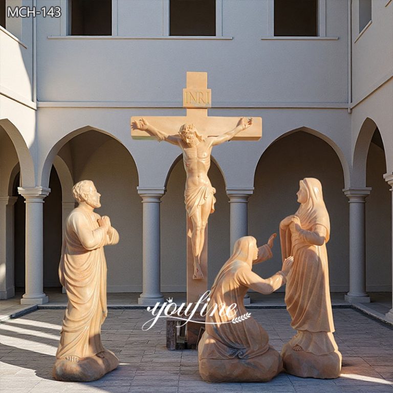 Life Size Jesus Dies On The Cross Statue | Station XII