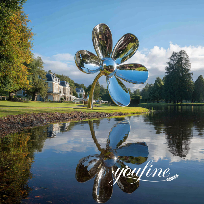 large flower sculpture