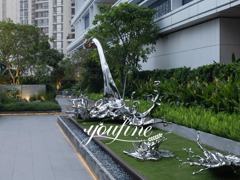 wave splash sculpture