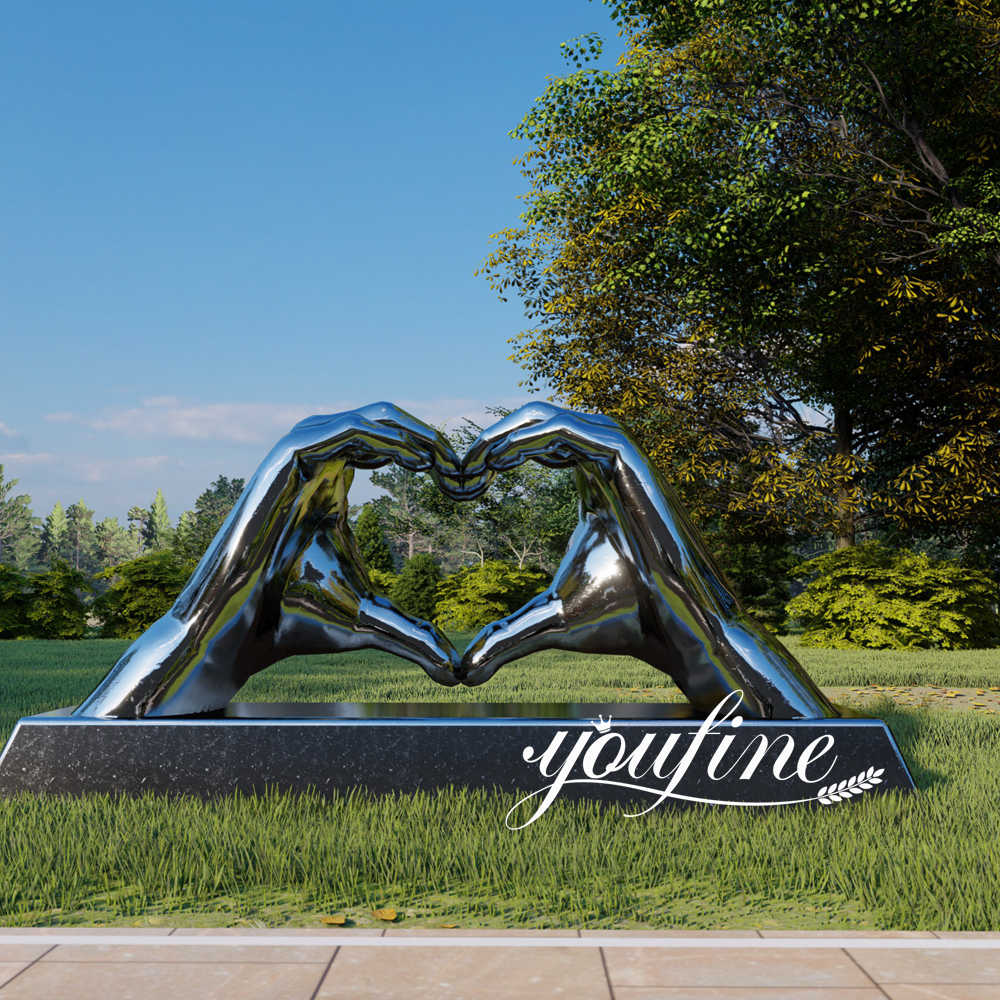  hand love sculpture