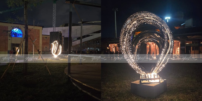 light sculpture feedback from Spanish client