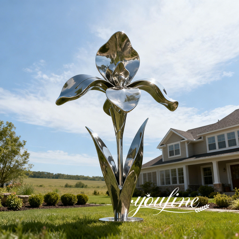 abstract orchid sculpture