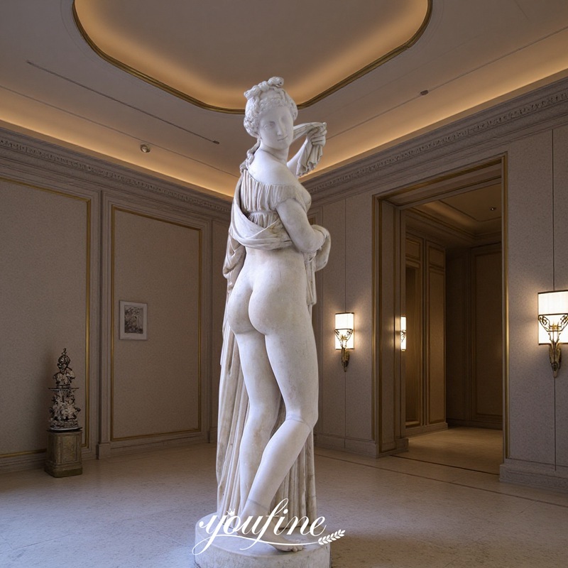 6 Feet Marble Venus Calipyge Sculpture for villa