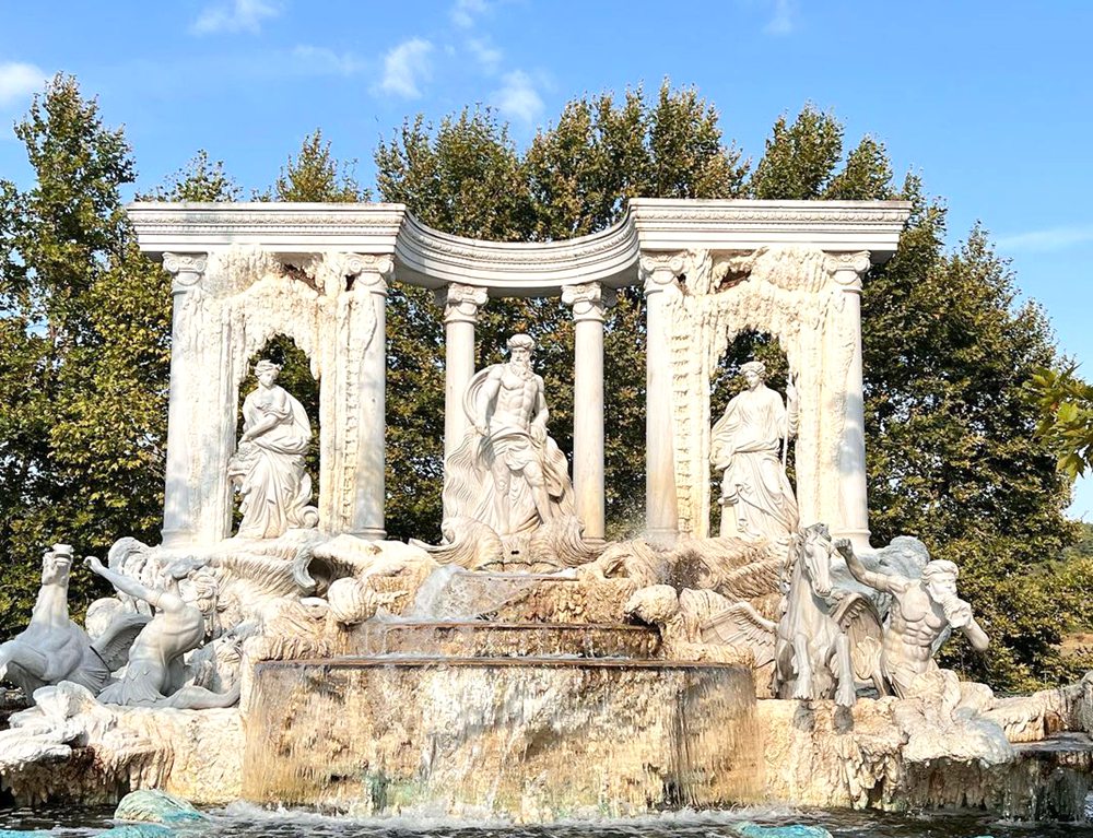 European Castle Trevi Fountain