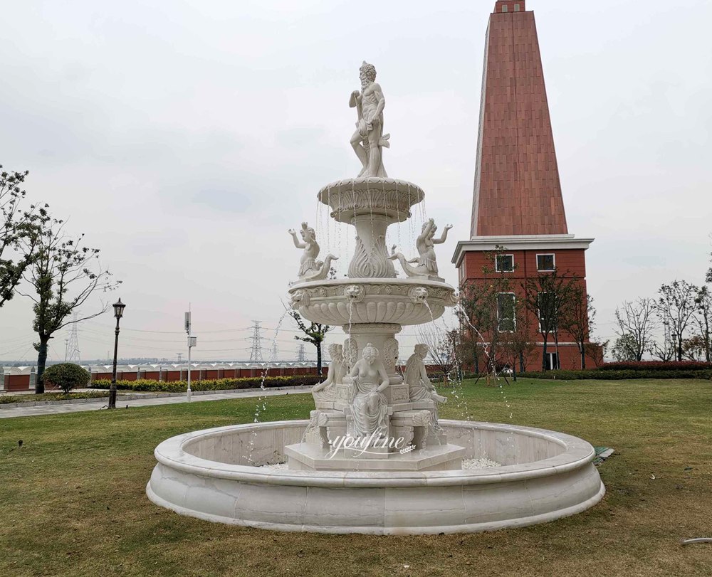 German Industrial Area Poseidon Fountain
