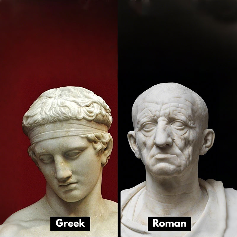 Greek VS Roman Sculpture: A Journey Through Ancient Art