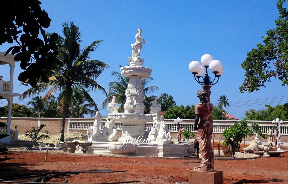 Poseidon sculpture fountain in Tanzania feedback
