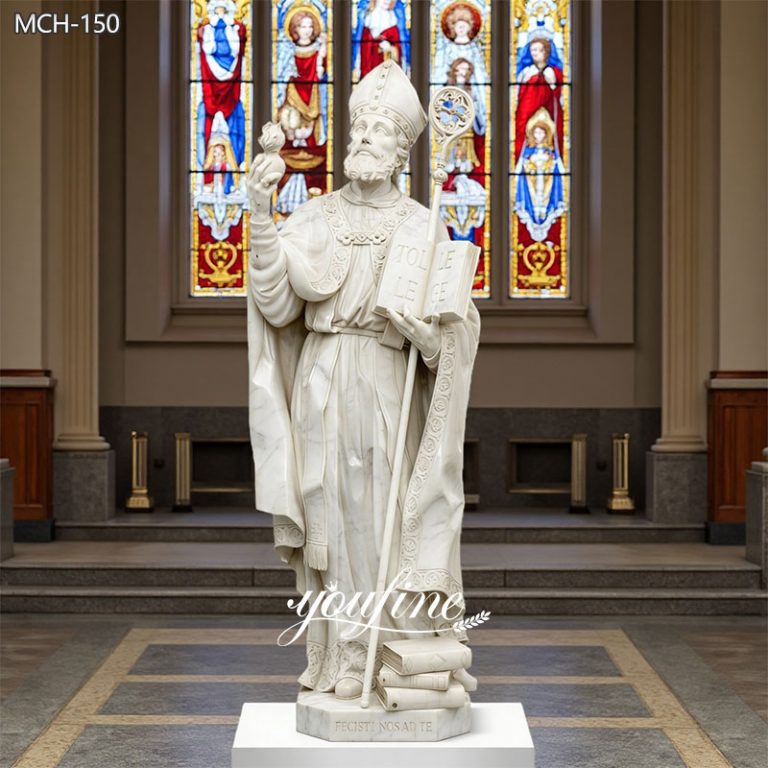 Saint Augustine Marble Statue 6 Feet