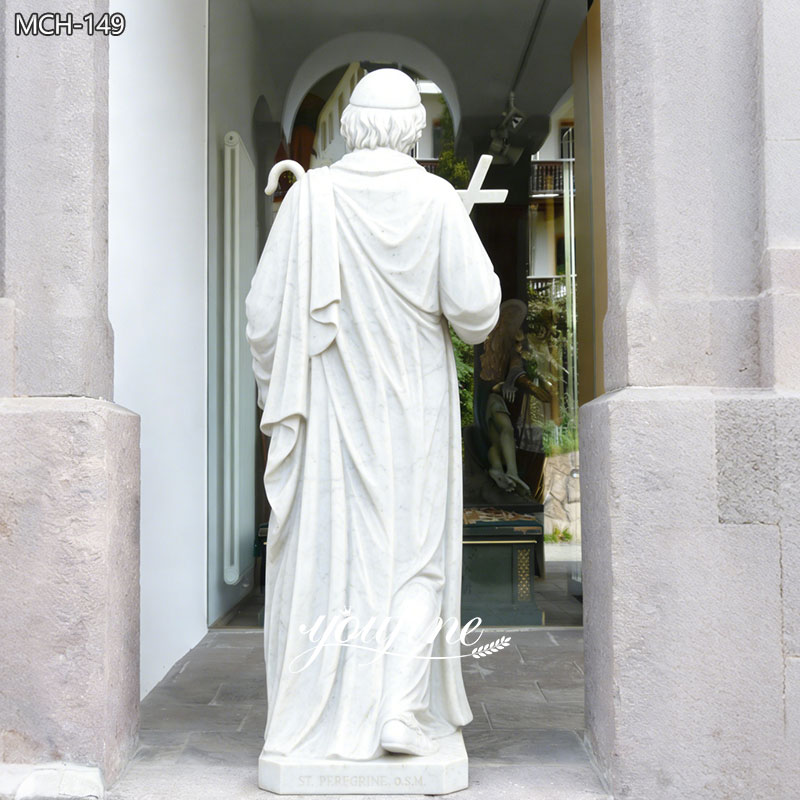 St. Peregrine Marble Statue 6 Feet