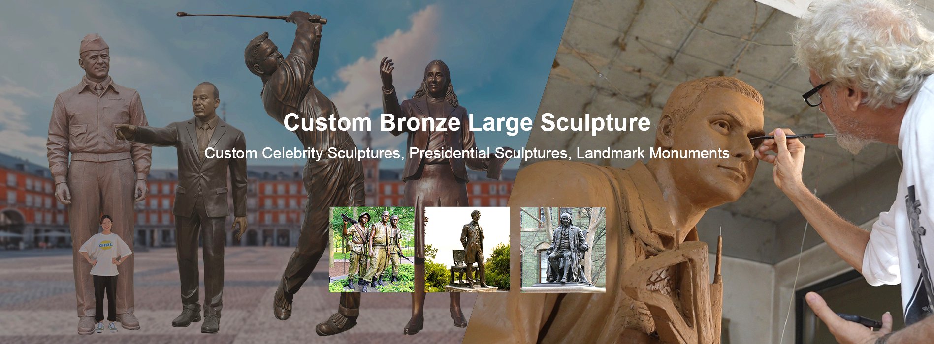 bronze large figure sculpture