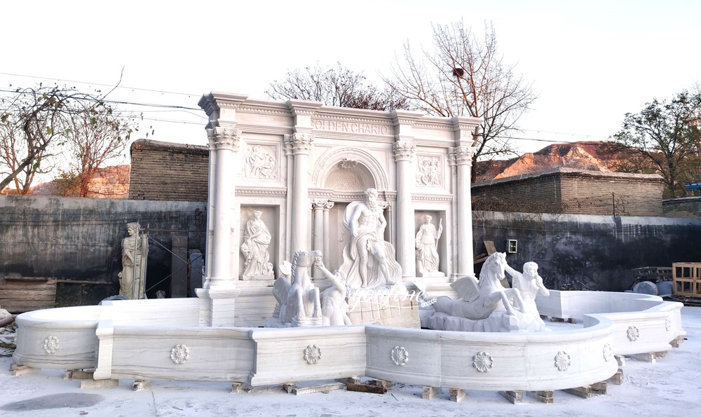Trevi Fountain with back panel