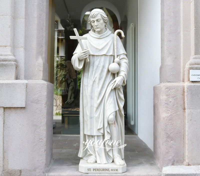marble St. Peregrine Statue