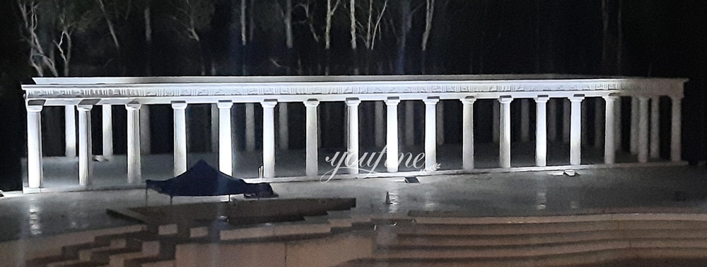 long marble colonnade