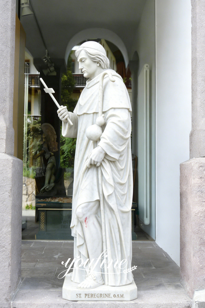 outdoor St. Peregrine Statue