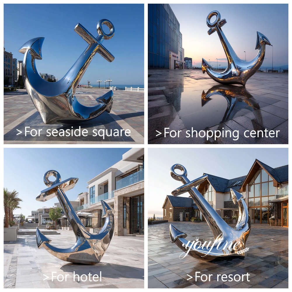 suitable location for the anchor-shaped sculpture installation