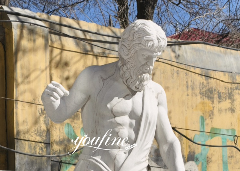 Marble Hephaestus statue details
