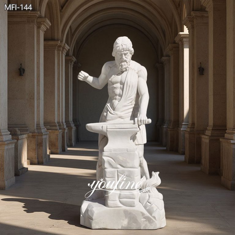 6 feet Marble Hephaestus statue Greek God of Fire