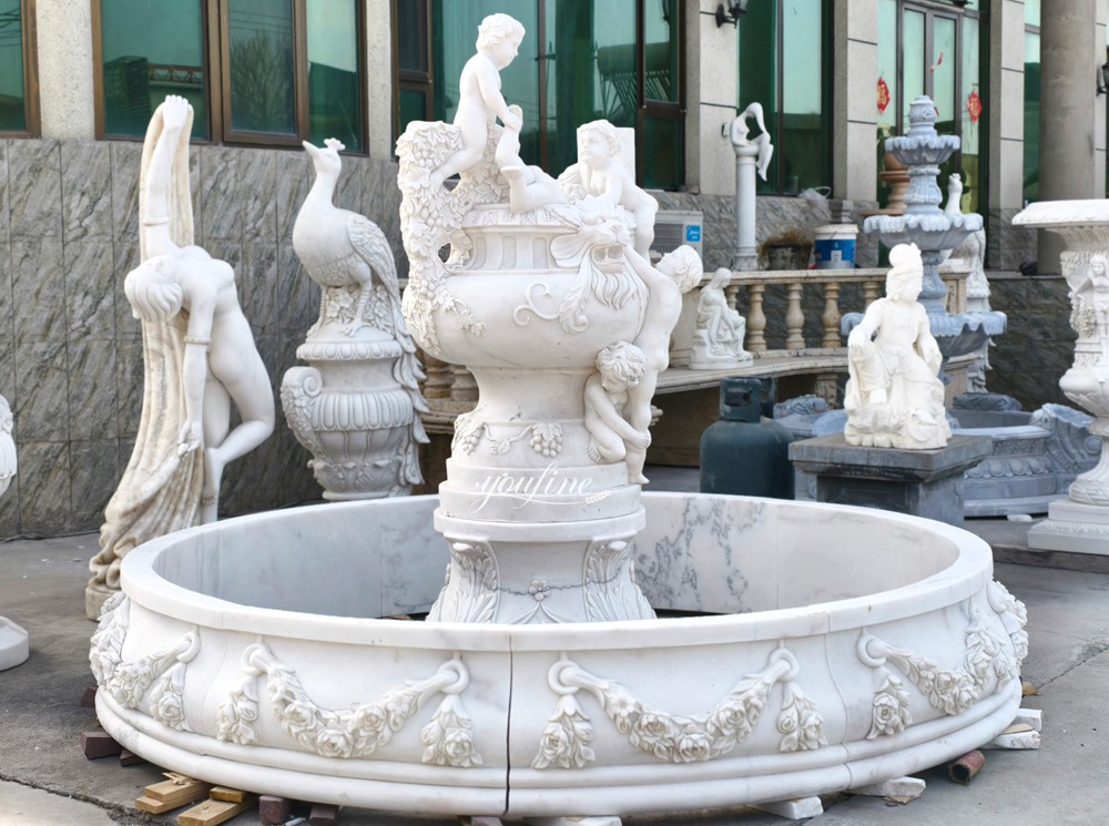 A cute baby sculpture fountain factory supplier