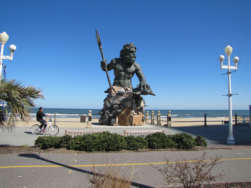 King Neptune Statue on the Boardwalk 