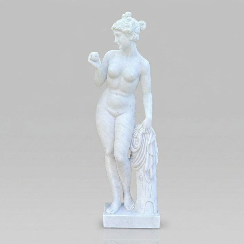 Life Size Famous Art Nude Woman Statue Venus with Apple for Sale MOKK-204