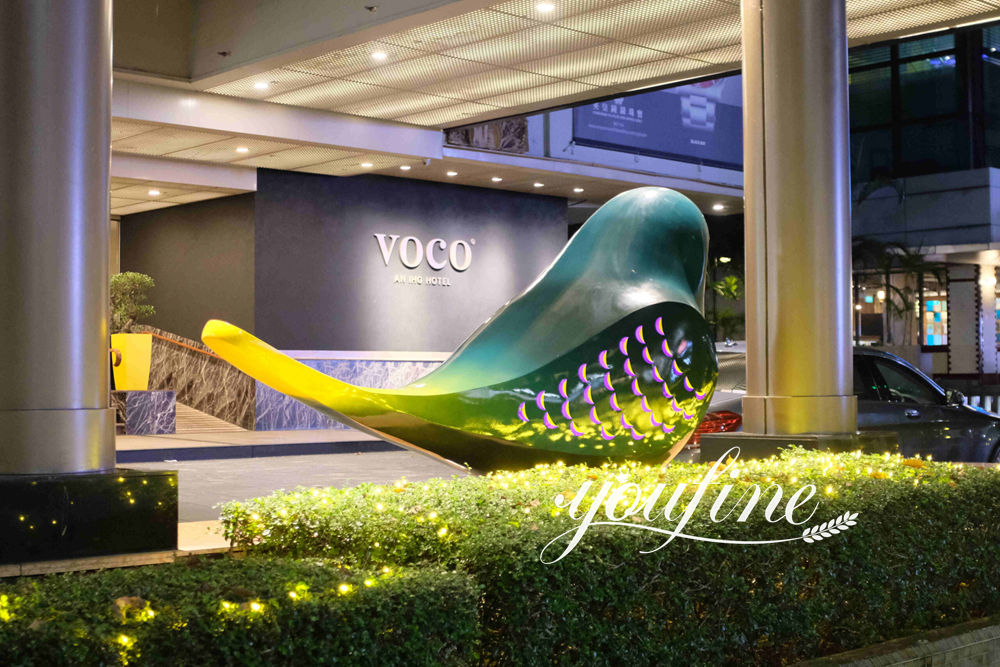  steel bird sculpture