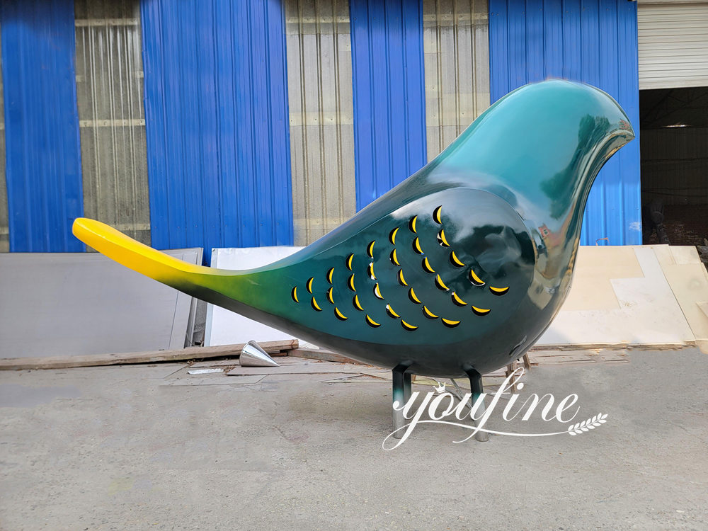 steel bird sculpture