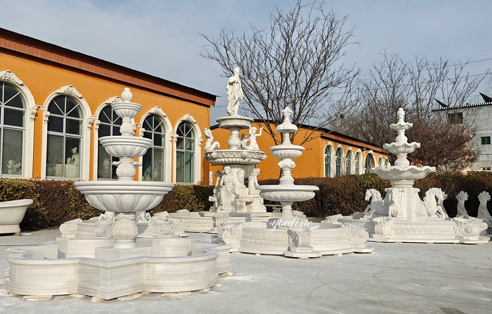 white marble sculpture fountain factory supplier