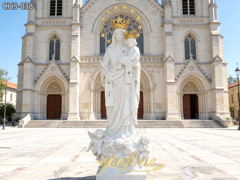 Large Blessed Virgin Mary Statue Holding Baby Jesus