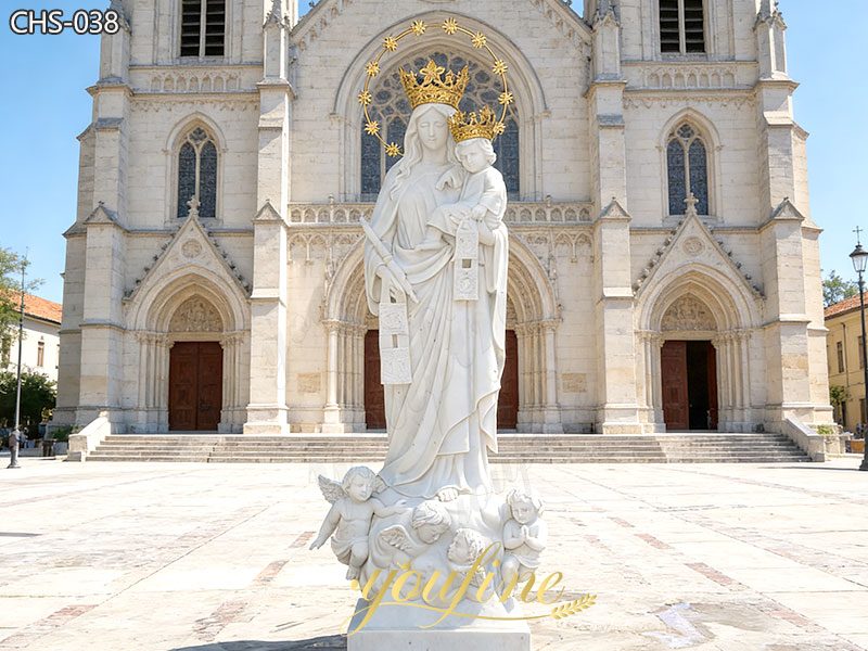 Large Blessed Virgin Mary Statue Holding Baby Jesus