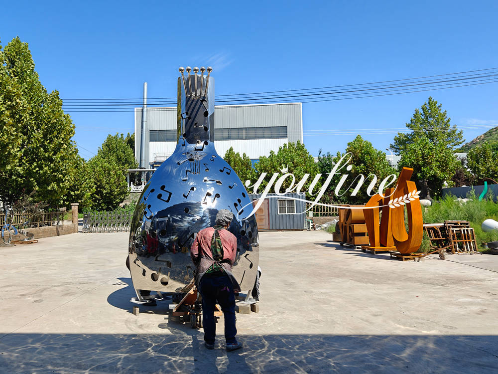 Finished Pipa Musical Sculpture