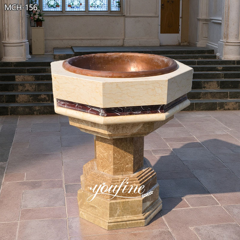 High Quality Marble Stone Baptismal Font for Sale