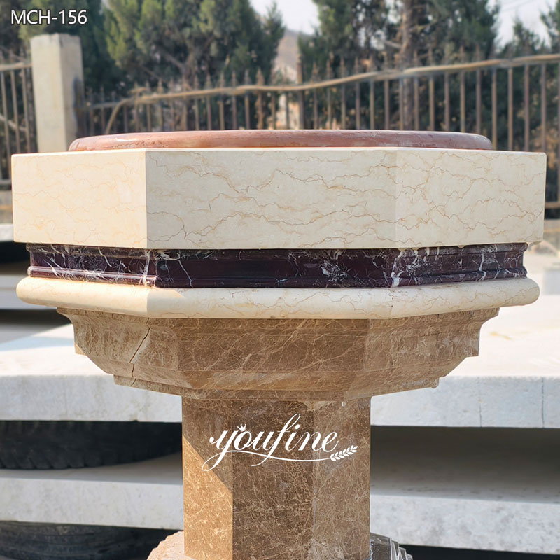 High Quality Marble Stone Baptismal Font