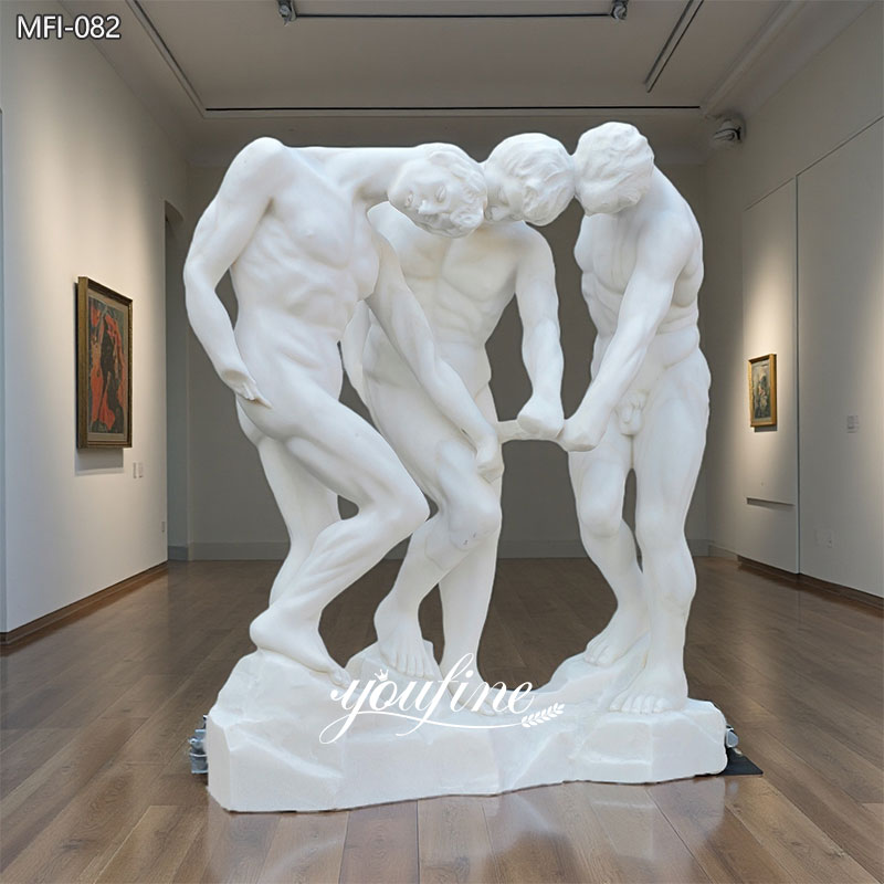 Rodin the Three Shades Marble Sculpture Replica