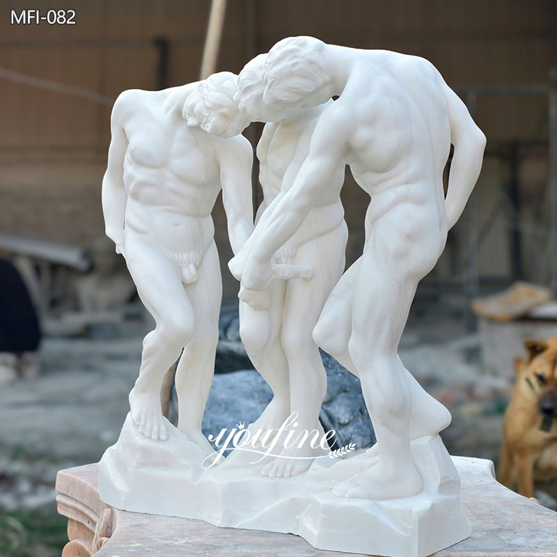 Rodin the Three Shades Marble Sculpture