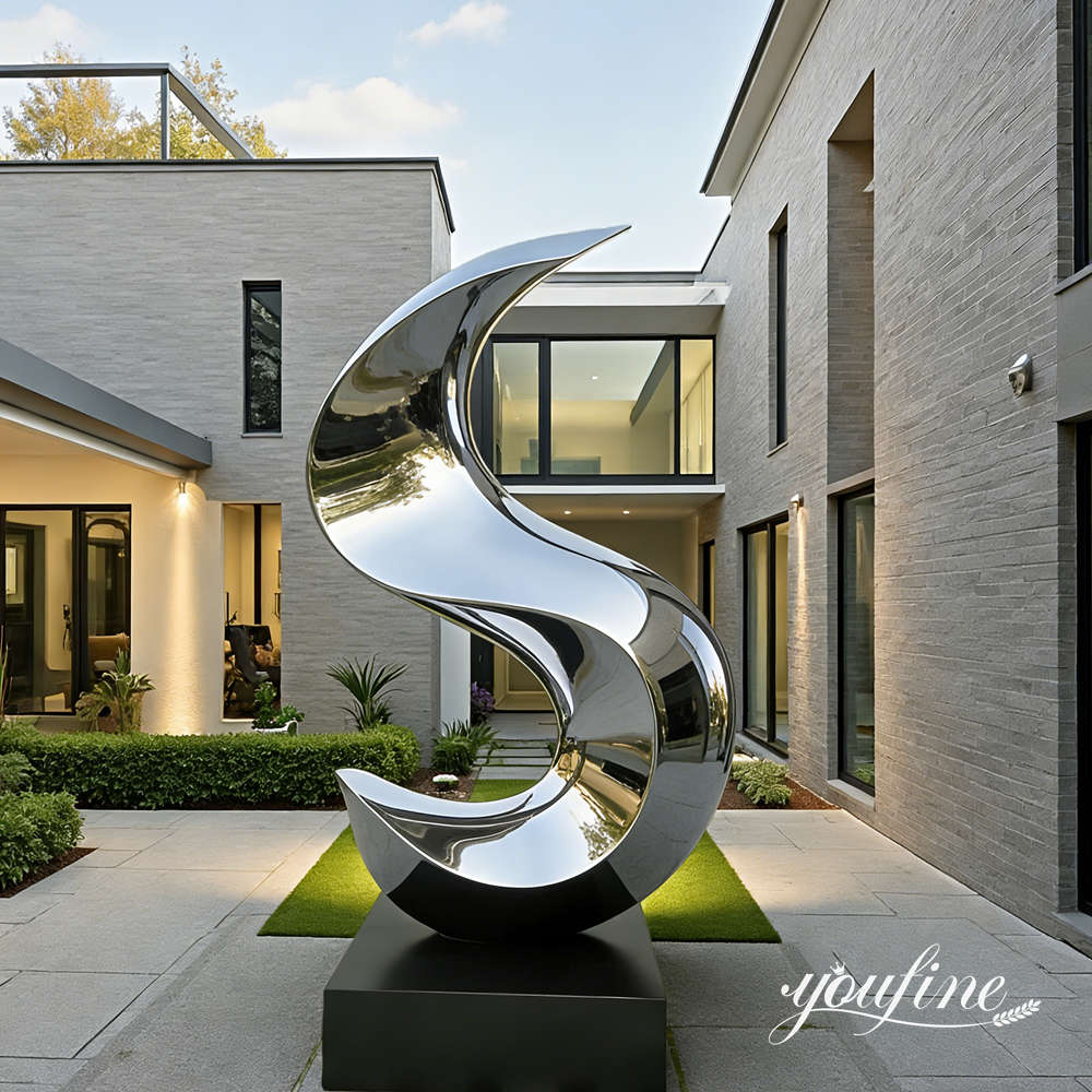abstract sculpture for yard decor