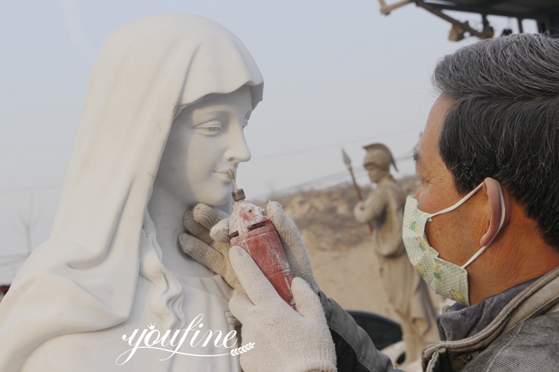 virgin mary carving process