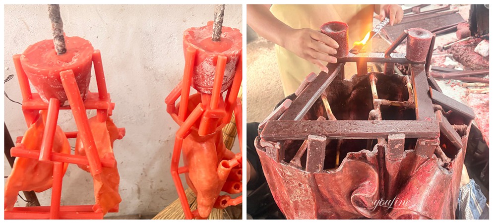 bronze sculpture made of Creating the Gating System