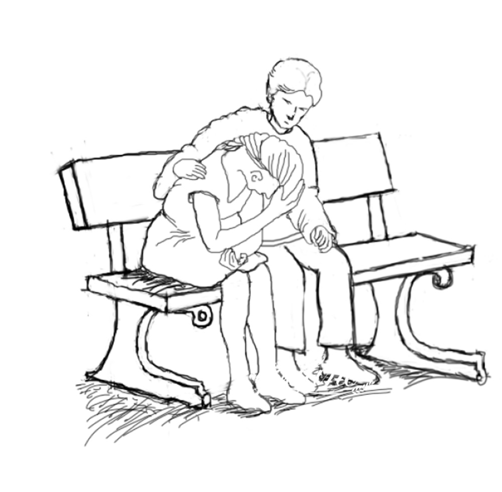 bronze sculpture made of Design sketches for the couple sculpture