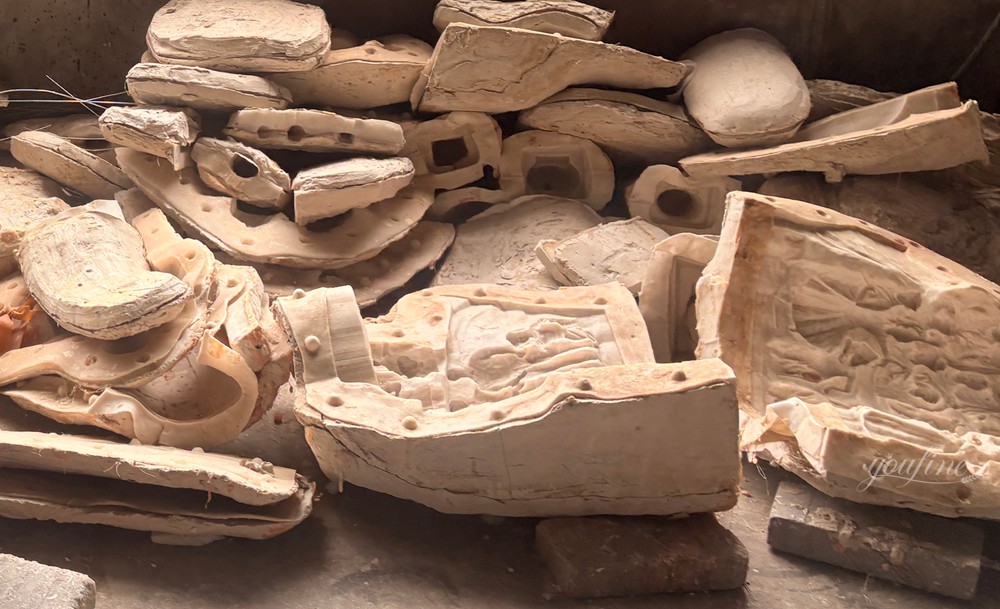 bronze sculpture made of Plaster and silicone mold components