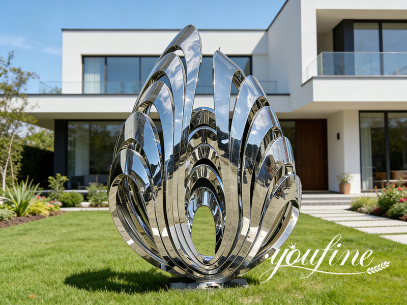 Silver Stainless Steel Sculpture