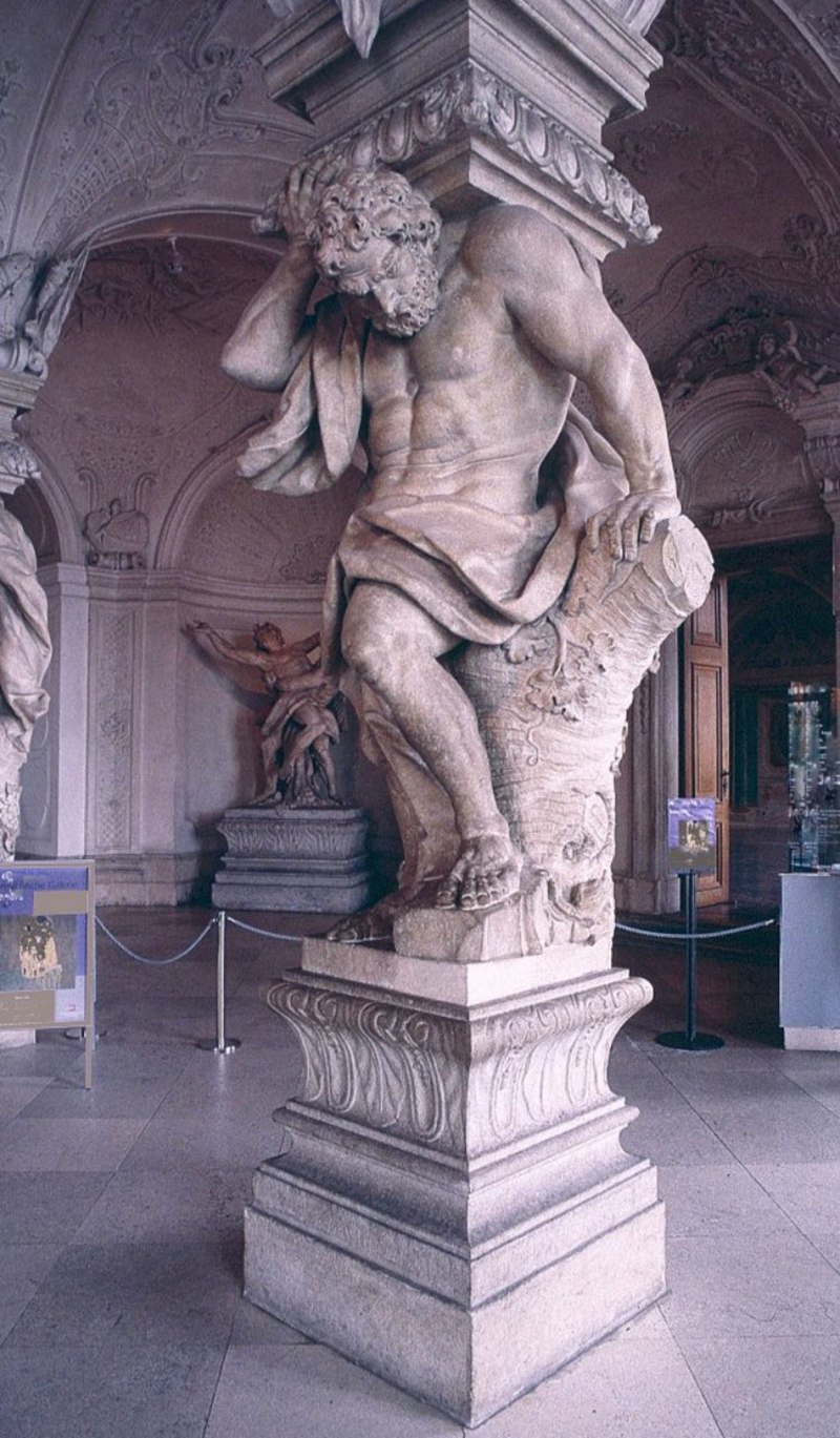 Upper Belvedere Palace entrance hall, Vienna, Austria