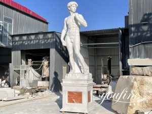 large marble david sculpture