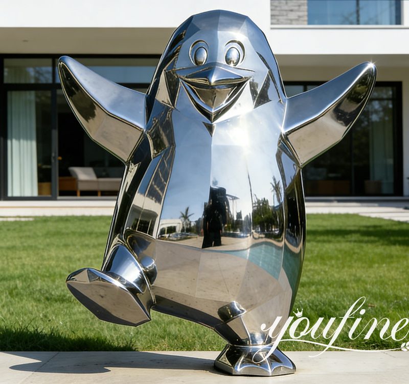 modern penguin sculpture